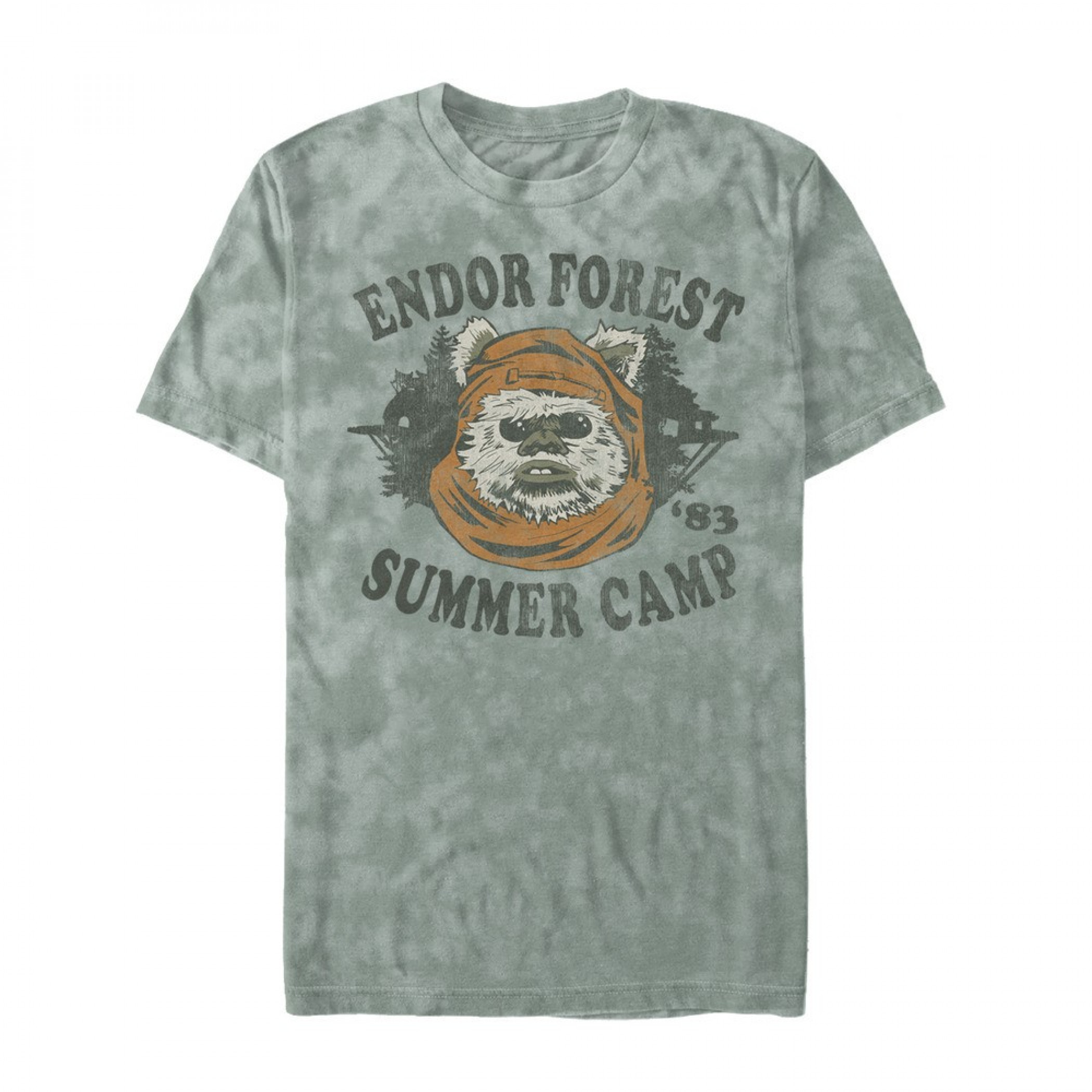 Star Wars Ewok Endor Forest Camp Crystal Wash T-Shirt